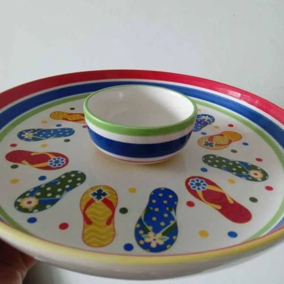 Set of New Dennis East Ceramic Pair Of Flip Flop Sandal Candle Holders - Picture 7 of 8